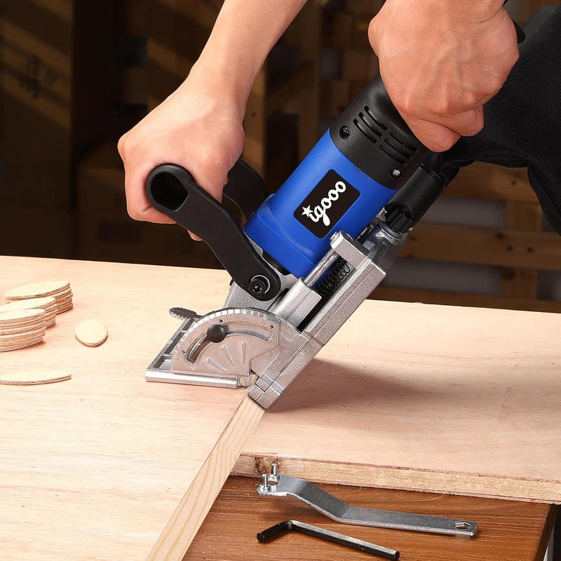 igooo Biscuit Joiner Plate Jointer, 4" Tungsten Carbide Tipped Blade, 120V 60Hz 760W, Model BJ760 - Image 5